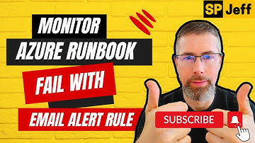 Monitor Azure Runbook Fail with Email Alert Rule