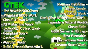 Growtopia Private Server GTEK | Good Server + Like Real GT & Link To Description ⭐