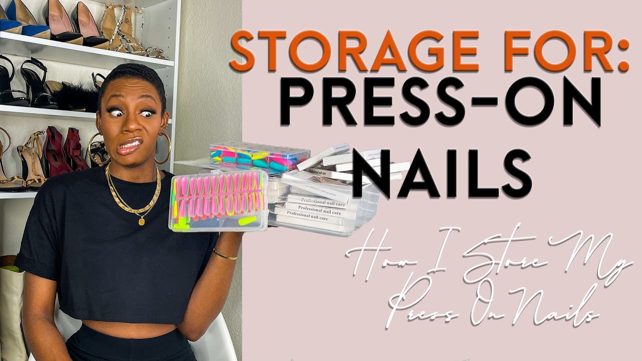 Dollar Tree Storage Idea, How To Store Press On Nails