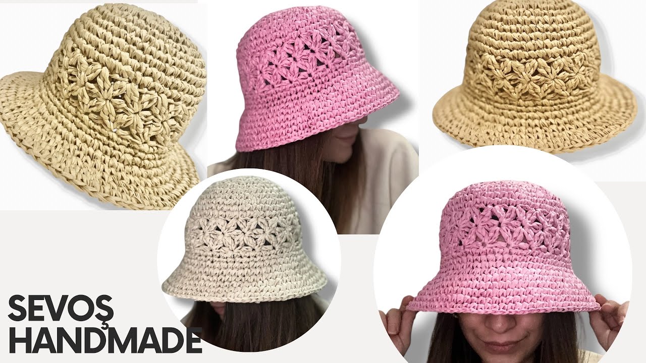 YILDIZ MOTİFLİ BUCKET ŞAPKA YAPILIŞI 🎉🎉🎉