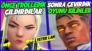 ÖNCE TROLLEDİK ÇILDIRDILAR SONRA ÇEVİRDİK OYUNU SİLMEYE KALKTILAR VALORANT SİLVER TROLL