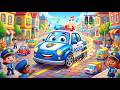 Chanson de la Voiture de Police 🚓 | Chanson pour enfants | Comptine amusante éducative