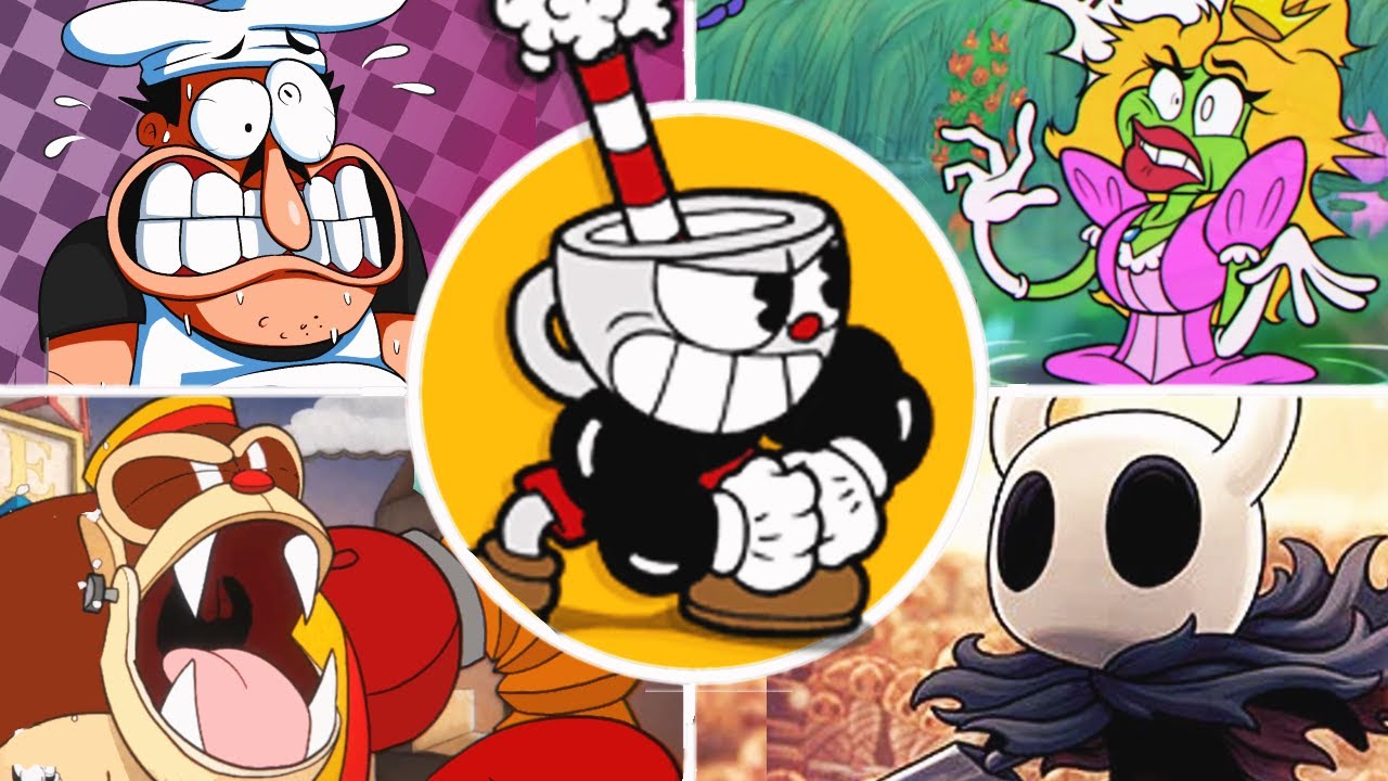 Cuphead - All Epic Crossover Boss Fights !!