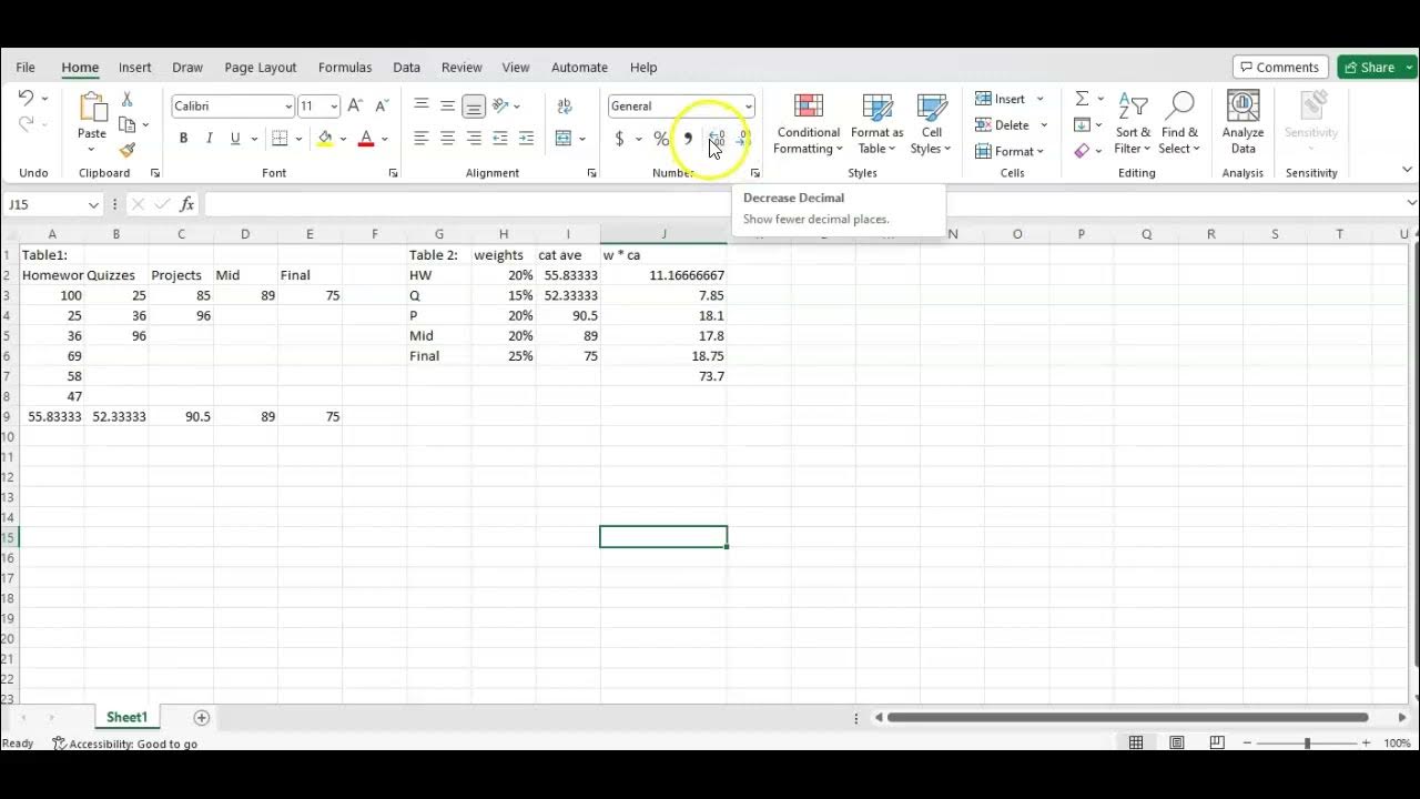 Extra Excel Help with Project 1 Ivy Tech Spring 2023 YouTube