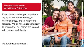 Protect our Seniors - World Elder Abuse Awareness Month