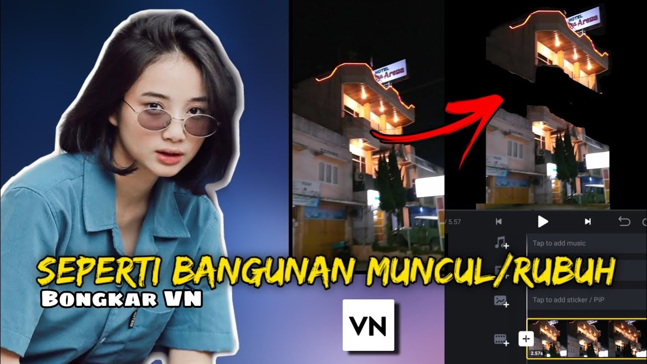 Sticker Muncul Cara Edit Video Effect Puzzle / Sticker Muncul Di VN editor - YouTube