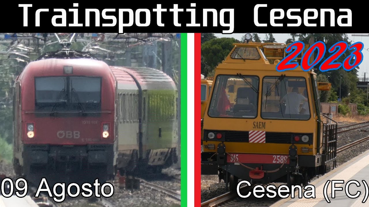 Treni a Cesena | Binario chiuso, deviazioni e manovre | 09/08/2023
