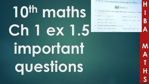 10th maths exercise 1.5 important questions | 5 mark | Hiba maths
