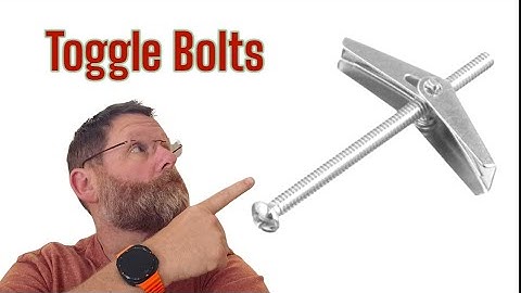 How To Install Toggle Bolts