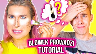 BLOWEK podkłada głos pod tutorial makijażowy  chłopak dubbinguje makijaż! Agnieszka Grzelak Beauty