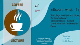 Full Red flags, tips and tricks for international collaborations: Export controls at the University Bern Guide