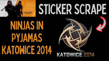 Ninjas in Pyjamas  Katowice 2014 Counter Strike Sticker Scrape #csgo #cs2 #cs2skins