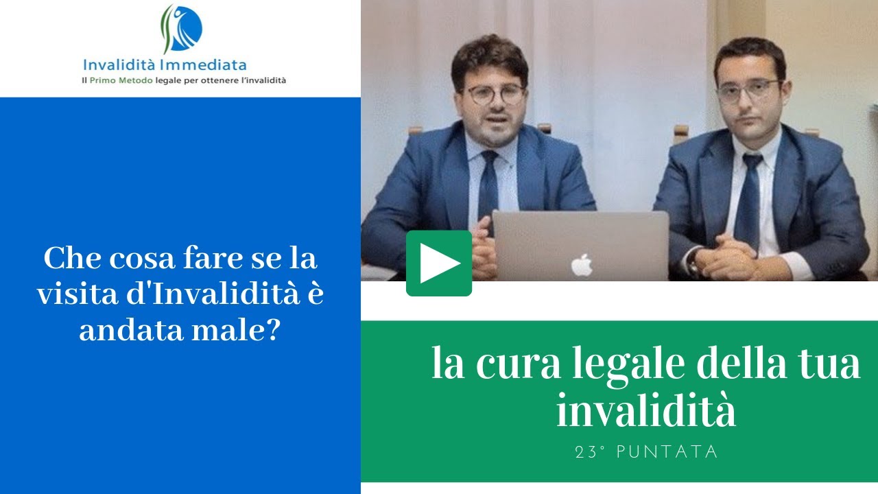 Che Cosa fare se la visita d'invalidità è andata male?