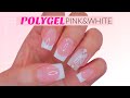 SATISFYING Pink & White POLYGEL Application (Without Dual Forms)