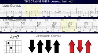 THE CRANBERRIES - Animal instinct [GUITAR TAB + CHORDS] Resimi