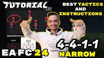 EA FC FIFA 24 - THE MOST OVERPOWERED FORMATION 4-4-1-1 TUTORIAL BEST TACTICS & INSTRUCTIONS