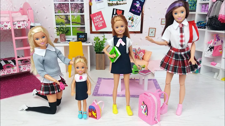 Barbie Dolls School Morning Routine - Dreamhouse Adventures Toys