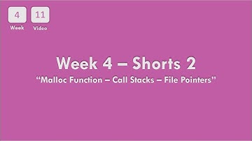 [4-11] CS50x In Arabic - Week 4 - Shorts (2) - Dynamic Memory Allocation, Call Stacks, File Pointers