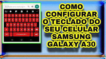 Como configurar Teclado Samsung A50?