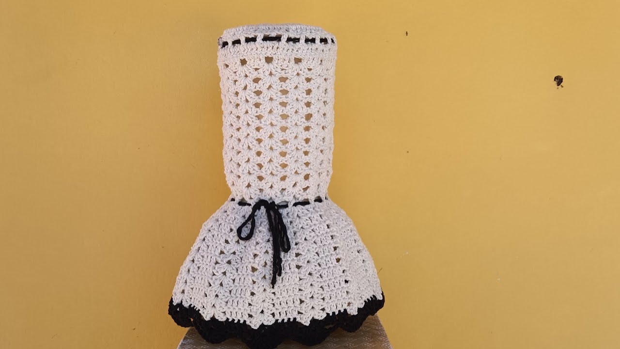 capa para liquidificador, feita com Barbante. ( para iniciante.) simples e facil