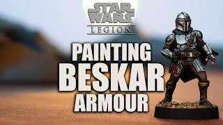 How to Paint Beskar Armour  Din Djarin from Star Wars: Legion