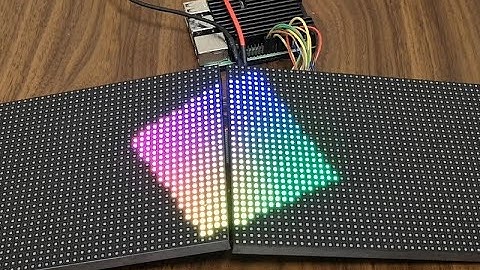 【ラズパイ】マトリックスLEDを制御してみた64×32