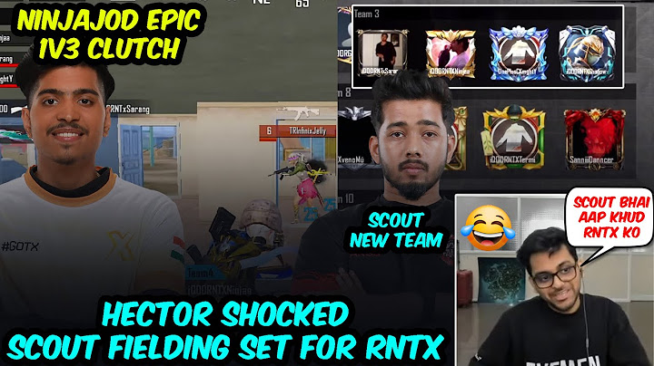Hector Shocked by Scout Fielding Set for RNTX😱 NinjaJOD 1v3 & Sarang Domination🥵 | Team Xspark