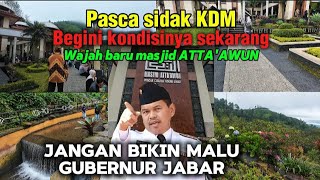 Wajah Baru mesjid Atta'awun Puncak pasca di sidak KDM