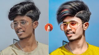 Hair Style Editing Tutorial || Autodesk Sketchbook Hair + Face Smooth Editing|| Hair Color Editing