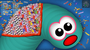 Worms Zone © Tiny vs 1000 Gain Slither Snake Top 1 Noob Pro Hacker Never Stop Running Play