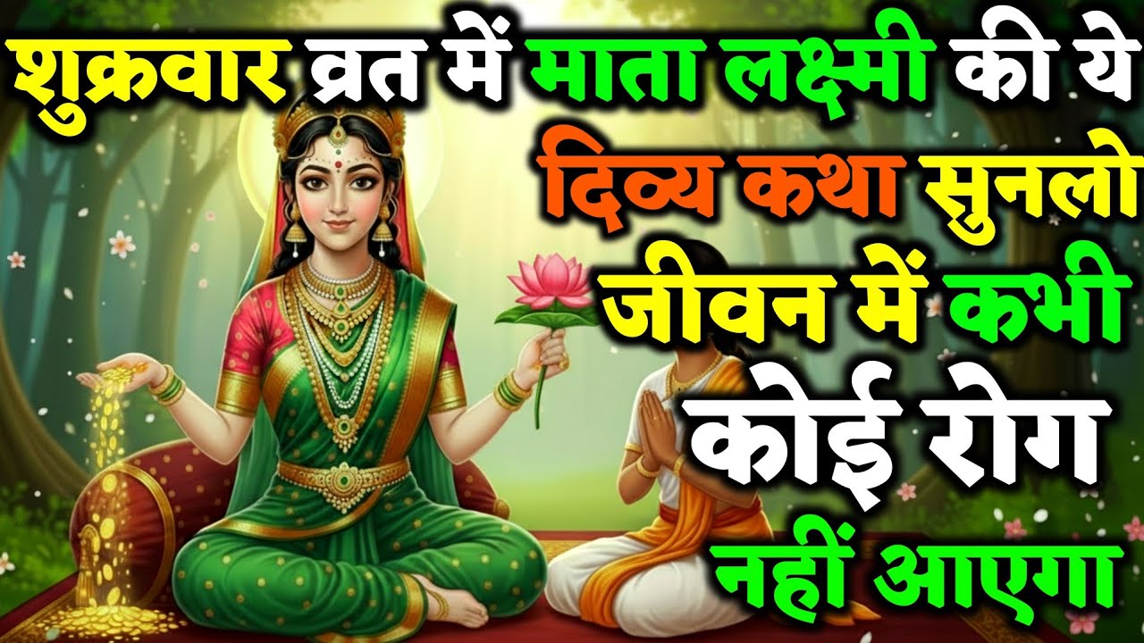 माता लक्ष्मी की ये दिव्य कथा जरूर सुने संतान की सारी गरीबी स्वयं मिट जाएगी ! | Shukra Vart Katha