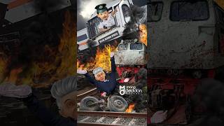 Kereta Api Oleng Hajatan #keretaapi #trukoleng #dalang #animasi #train #kereta