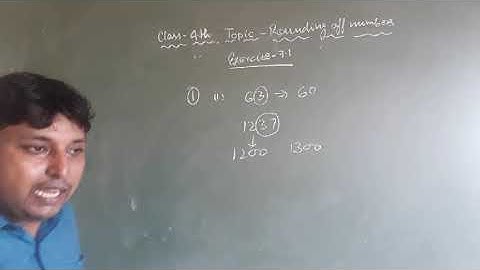 Topic- Rounding of numbers  ; Exercise-7.1 ;  Class-4th