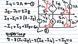 Example on Nodal Analysis, Loop Analysis, and Superposition