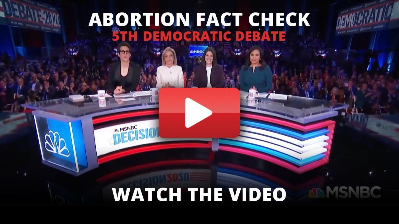 Fifth Democratic Debate - Abortion Fact Check - YouTube
