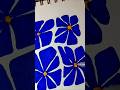Relaxing Floral Art 💙 | Sketching Therapy #satisfyingart #blue #youtubeshorts