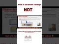 what is Ultrasonic testing?