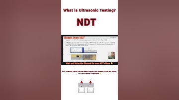 what is Ultrasonic testing?