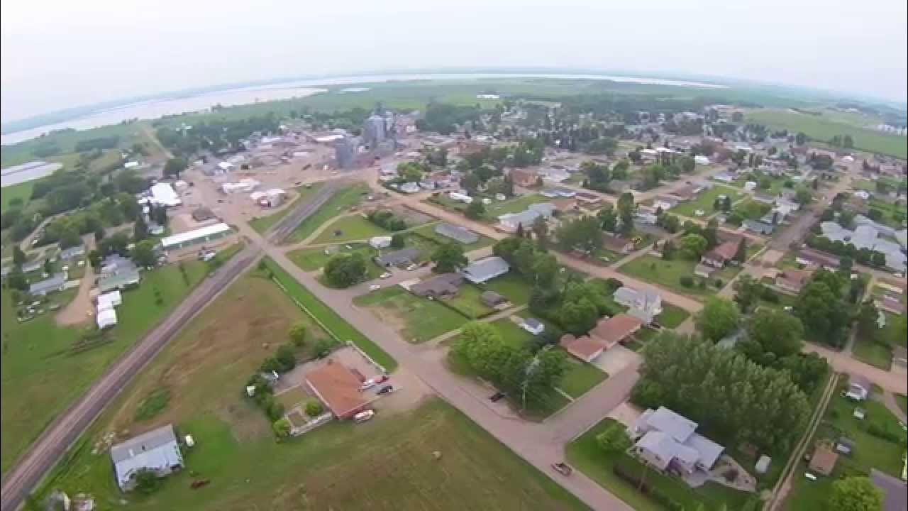 Aerial Tour Napoleon North Dakota YouTube