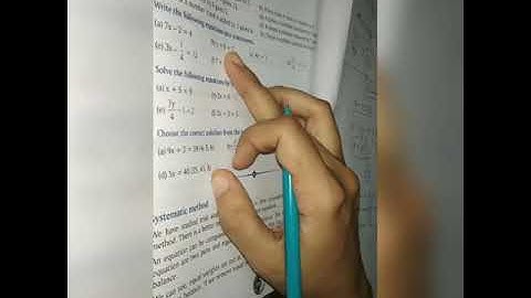 Class 6 Mathematics Ch10 Linear Equation in One Variable Ex 10.1 part 2 M. M. Model School 10th Oct