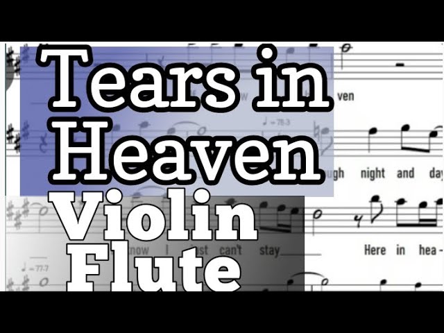 Tears In Heaven Violin Flute Sheet Music Backing Track I Eric Clapton class=