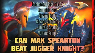 Can Max Upgraded Spearton Beat Jugger Knight? Stick War 3: Saga