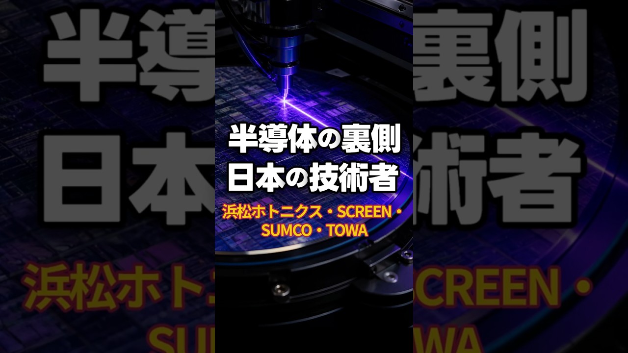 日本の半導体を支える「見えない主役」4社|浜松ホトニクス・SCREEN・SUMCO・TOWA 1