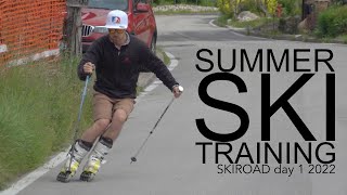 Summer ski training SKIROAD day 1 for 2022