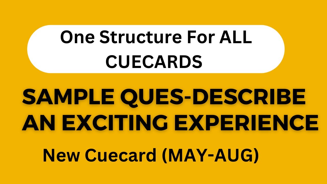 Easiest way to answer any cuecard - YouTube