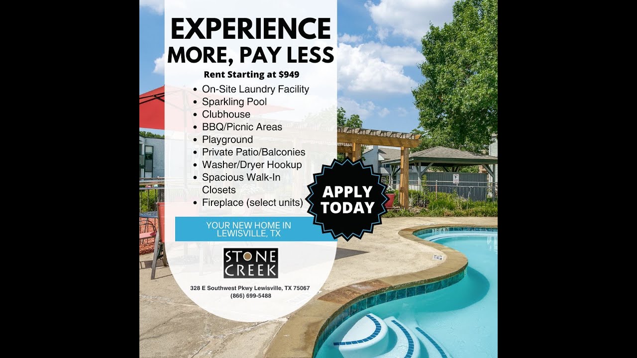 Stone Creek - affordable apartments in Lewisville, TX