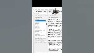 Font and size in Python IDLE