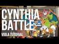 How to play cynthia battle pokemon by junichi masuda on viola tutorial