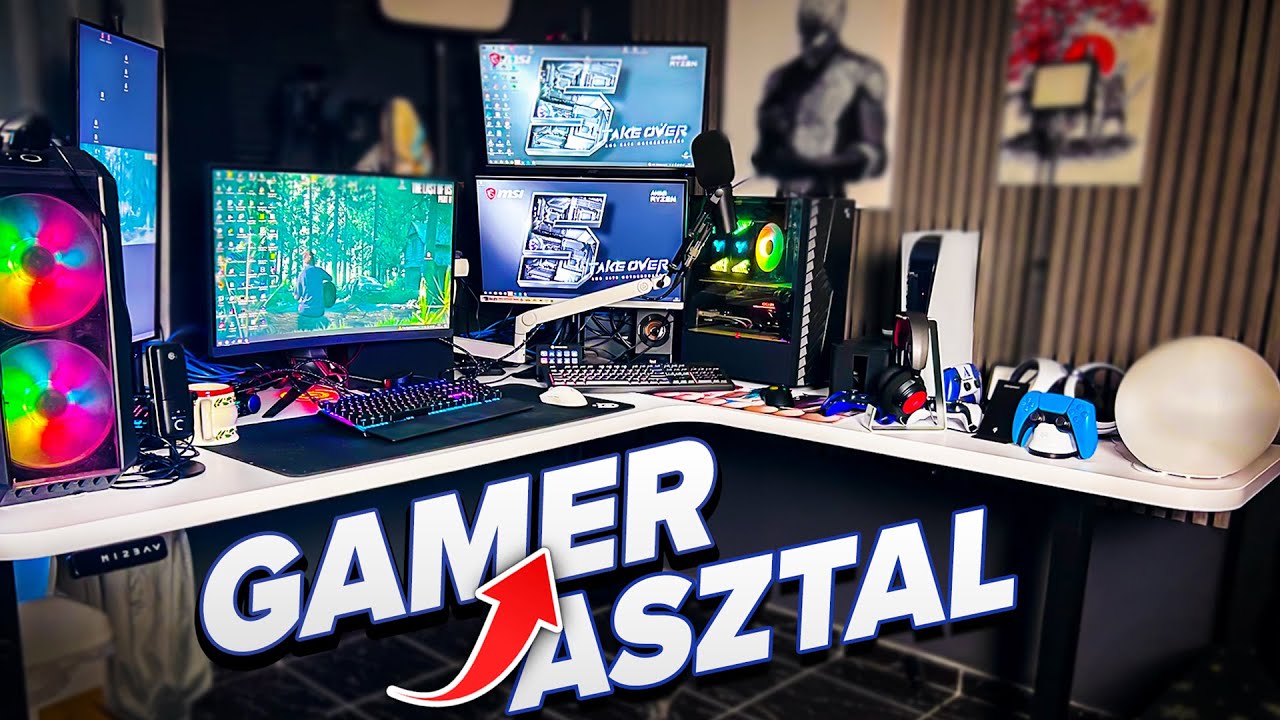 Megmutatom A TÖKÉLETES Gamer Asztalt, Amit Én Álmodtam Meg!