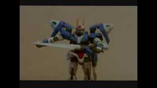00 Gundam And 0 Raiser Docking Sequence